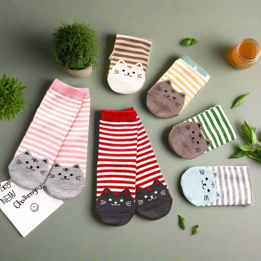 3D Cat Socks