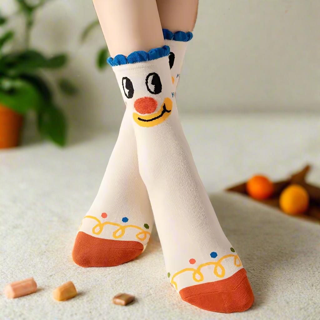 Cartoon Clown Socks