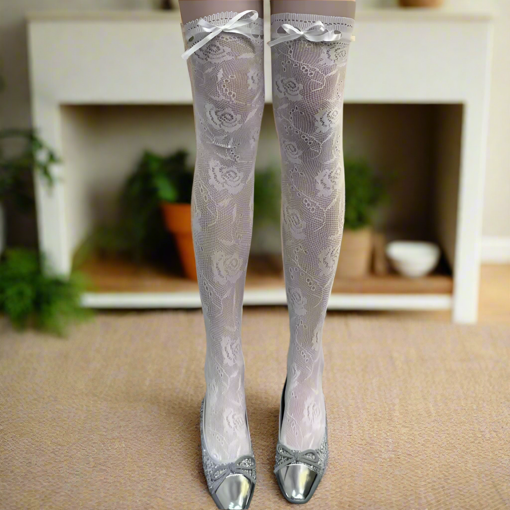 Knee High Lace Socks