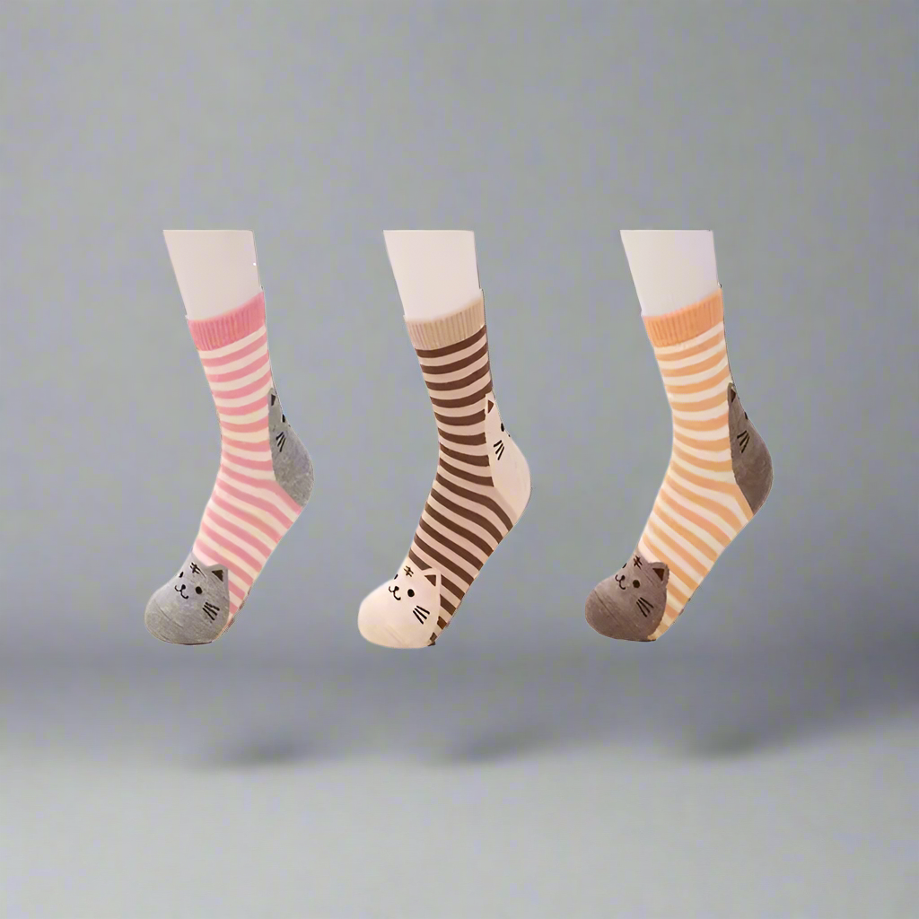 3D Cat Socks