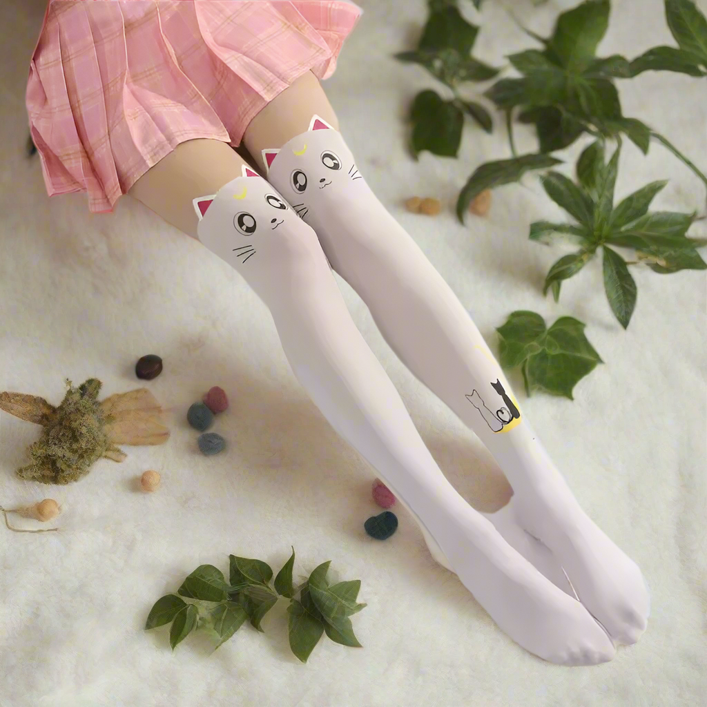 Anime Cat Moon Pantyhose