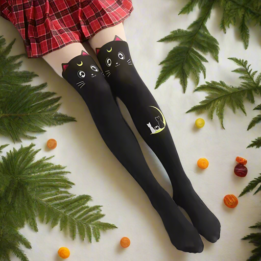 Anime Cat Moon Pantyhose