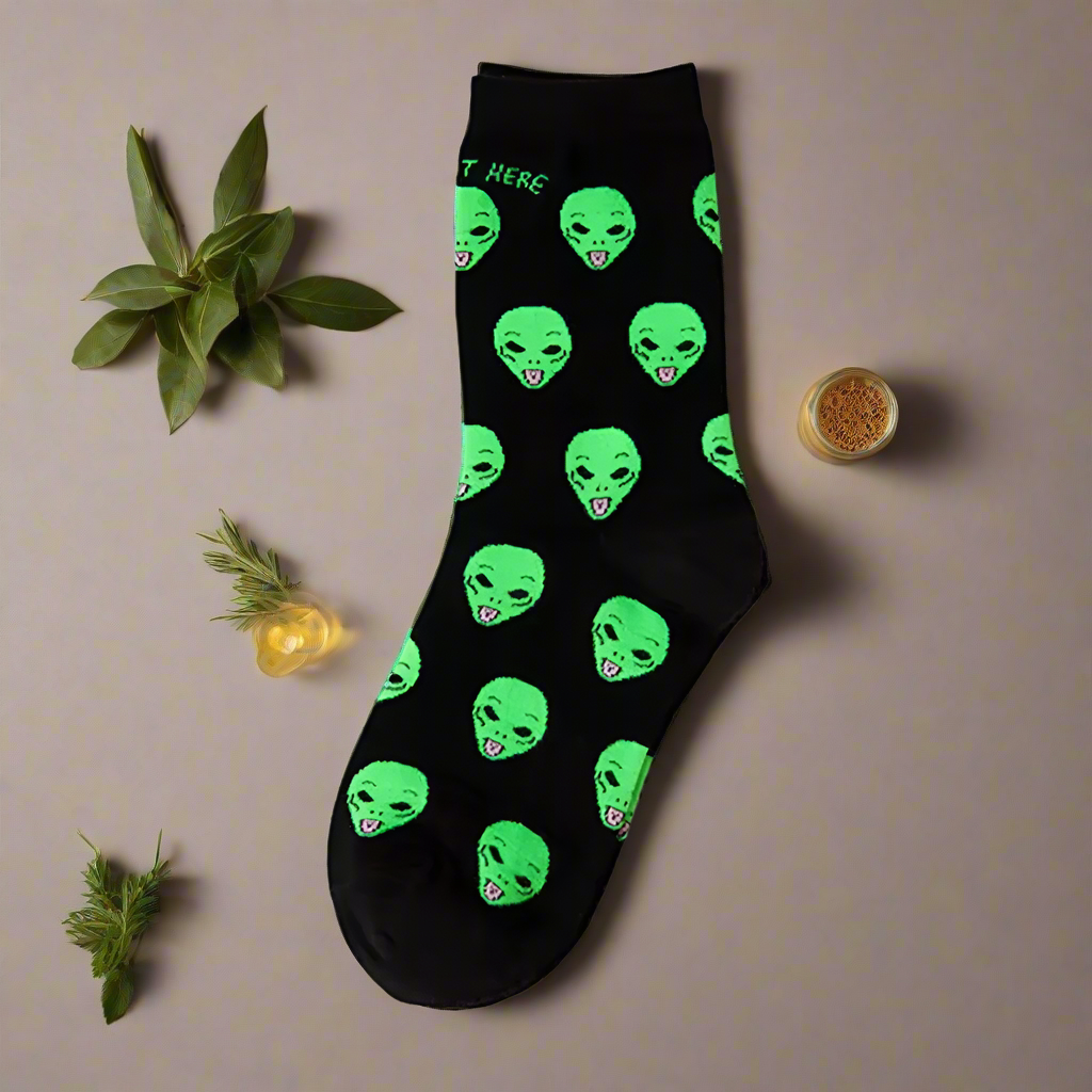 Alien Cat Socks