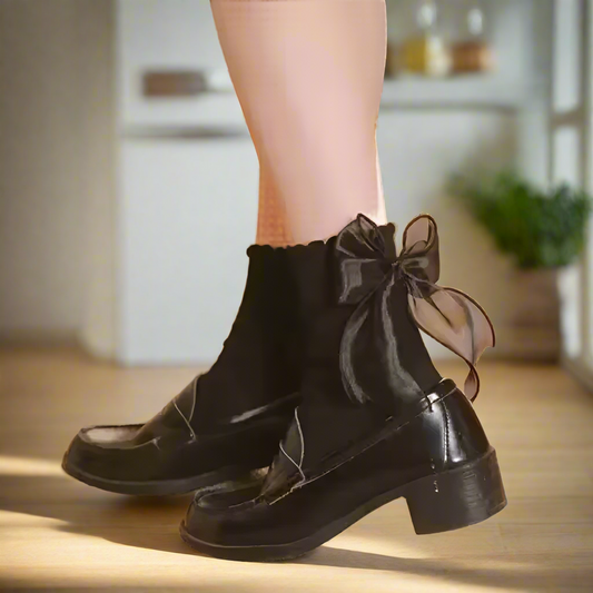 Lace Big Bow Socks