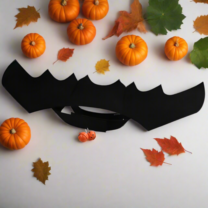 Pet Bat Wings Costume – Cat & Small Dog Halloween Outfit with Bells, Adjustable Harness Cosplay Wings for Pets, Funny Party Clothes