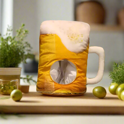 Beer Mug Costume Hat – Funny Oktoberfest Party Hat, Beer Lover Gag Gift for Men, Fathers Day Novelty Hat, Pint Foam Cap for Festivals