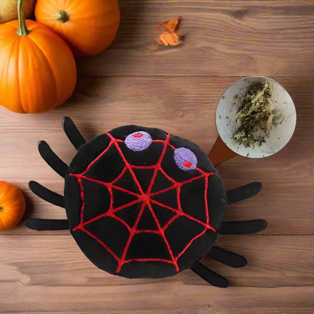 Halloween Catnip Cat Toys – 4pcs Pumpkin, Bat, Spider & Ghost Plush Toys, Interactive Cat Kicker Toys for Cats & Kittens