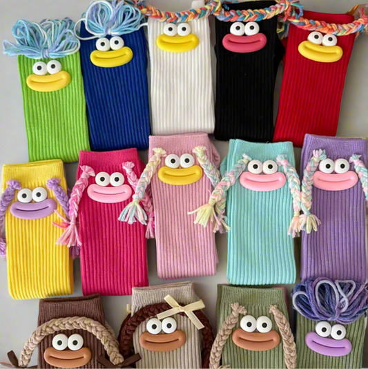 Silly Girl Face Socks