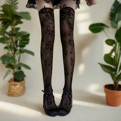 Knee High Lace Socks