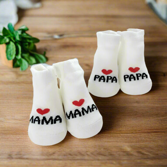 Mama & Papa Baby Socks