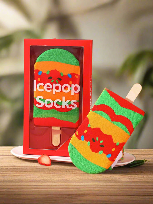 Strawberry Cream Ice Pop Socks