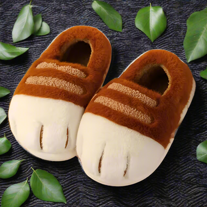 3D Cat Paw Slippers Plush Fluffy Indoor Shoes Cozy Furry Paw Slippers Anti Slip Bedroom House Shoes Cute Gift for Women Men Kids